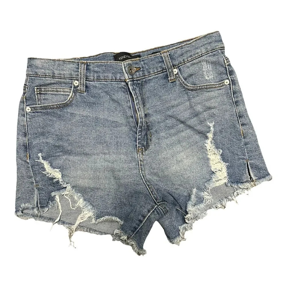Kendall & Kylie The Idol Shorts Distressed Mini Shorts Size 9/29
